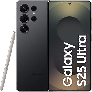 Samsung Galaxy S25 Ultra AI Smartphone with Galaxy AI, No Contract, Mobile Phone with Android, 12 GB RAM, 512 GB Memory, 200 MP Camera, Titanium Black