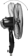 Ventilatore a piantana 3 velocità, pala da Ø 40 cm altezza regolabile h 125 cm