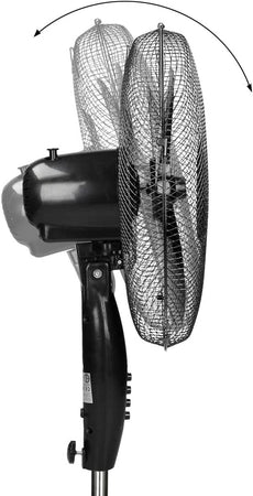 Ventilatore a piantana 3 velocità, pala da Ø 40 cm altezza regolabile h 125 cm