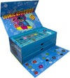Valigetta per bambini Stitch e Angel Disney set 52 pezzi di colori e cancelleria i kit disegno e pittura