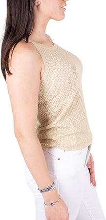 Fracomina knitted top sand maglia donna