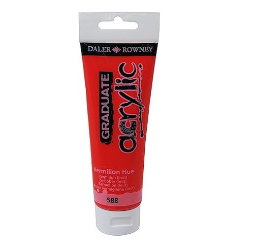 DALER ROWNEY - COLORE ACRILICO FINE GRADUATE VERMILION HUE 120 ML