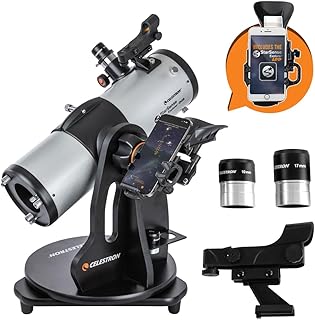 Celestron 22480 StarSense Explorer 114 mm Smartphone-App-fhiges Dobson-Tischteleskop mit StarSense-App, damit Sie Nebel, Planeten und mehr finden knnen mit iPhone/Android kompatibel