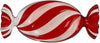 Piatto a forma di Caramella rosso 20X9X2.5H&H