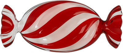 Piatto a forma di Caramella rosso 20X9X2.5H&H