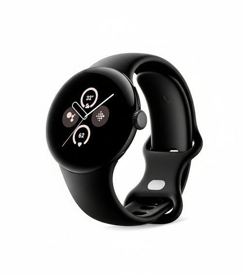 Google Pixel Watch 2 with Fitbit Heart Rate Monitor, Stress Management and Safety, Android Smart Watch, Matte Black Aluminium Case, Obsidian, WiFi