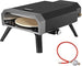 Royal Gourmet Pizza Oven Compact Gas Pizza Grill with Pizza Stone 4 kW Gas Oven with Gas Hose & Regulator Oven with Folding Legs for Outdoor Camping