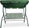 Dondolo Amalfi 3 posti altalena da giardino e veranda con cuscino imbottito 170 cm