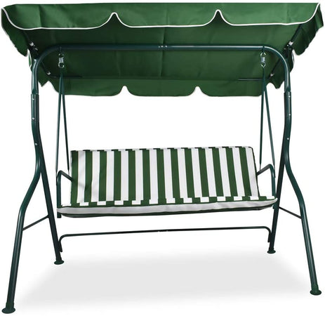 Dondolo "Amalfi" 3 posti altalena da giardino e veranda con cuscino imbottito 170 cm