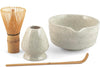 H&H Confezione 4 pezzi matcha tea in porcellana grigio