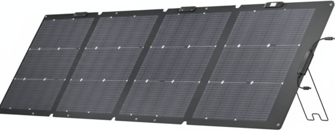 Ecoflow Solar Panel Foldable Double Sided 220W with Adjustable Bracket, IP68 Waterproof and Durable for Network Life