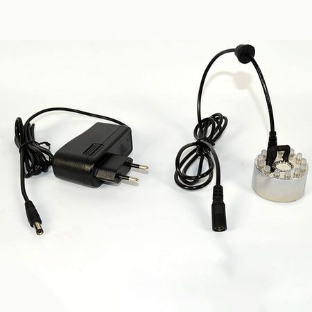 Pompa sommersa nebulizzatore ad acqua motorino per cascata e fontana effetto nebbia 12 led bianco freddo