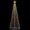 Albero di Natale a cono con led in movimento da esterno