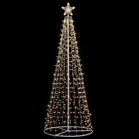 Albero di Natale a cono con led in movimento da esterno