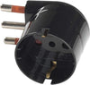 ROSI - ADATTATORE SCHUKO 16A 2P+T NERO 90^