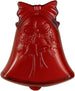 Piatto a forma di Campana rosso 17x15x3H&H
