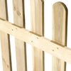 Staccionata Lasa in legno di pino naturale per recinzioni giardino e terrazzo
