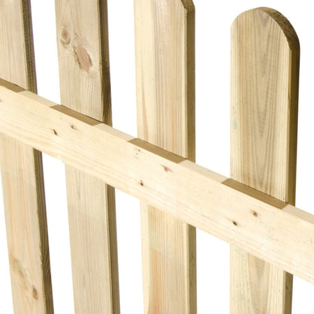 Staccionata "Lasa" in legno di pino naturale per recinzioni giardino e terrazzo