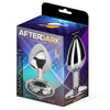 Afterdark Plug Anale in Metallo Taglia L con Gemma Bianca