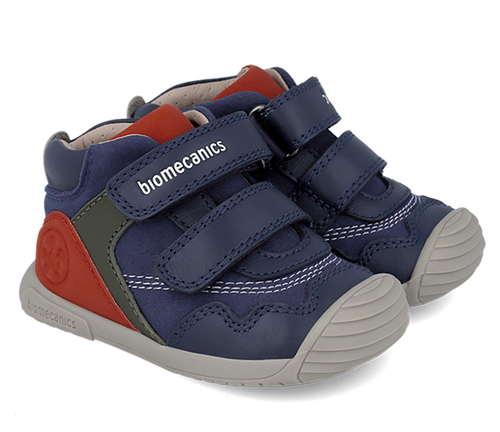 Scarpe bimbo Biomecanics alte blu numeri dal 19 al 25