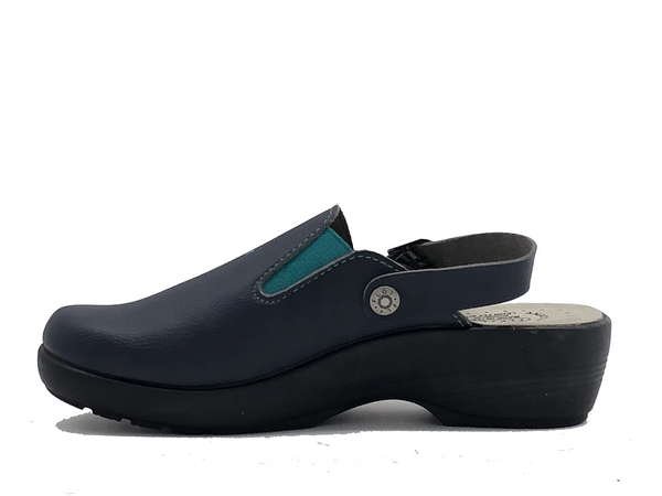 FLY FLOT ciabatte donna blu con fibbia 2