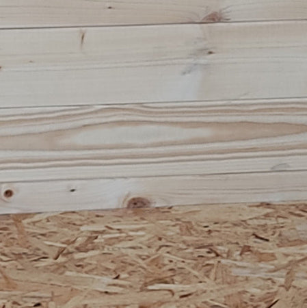 Casetta in legno con porta finestrata deposito da giardino monofalda "Made in Italy"
