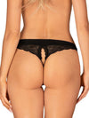 Obsessive - Mutandina Aperta Chemeris Nylon Nero