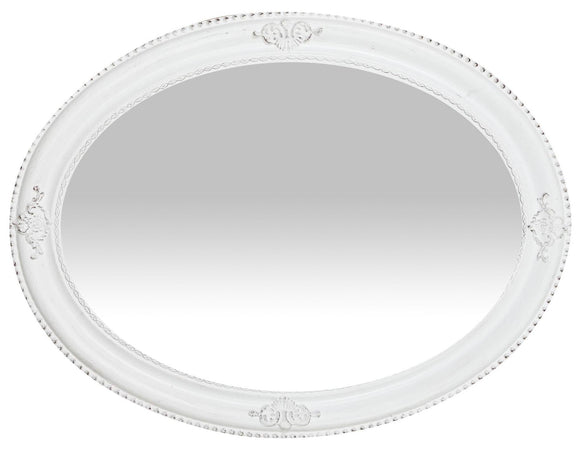 Biscottini Specchiera da appendere verticale/orizzontale L64xPR4xH84 cm finitura bianco anticato.