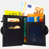 Sei G portacarte safe magnetic nero con custodia in pelle nera