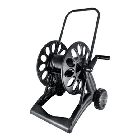 Carrello avvolgitubo "Black Cyber" con telaio in metallo verniciato