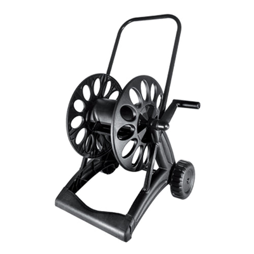 Carrello avvolgitubo Black Cyber con telaio in metallo verniciato