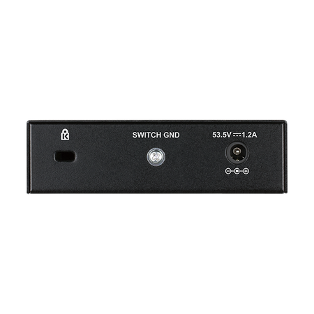 D-Link DGS-1005P Non gestito L2 Gigabit Ethernet [10/100/1000] Supporto Power over Ethernet [PoE] Nero (D-Link DGS 1005P - Switch - 5 x 10/100/1000 [4 PoE+] - desktop - PoE+ [60 W])