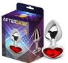 Plug Anale Taglia S con Gemma a Forma di Cuore Rosso Afterdarck