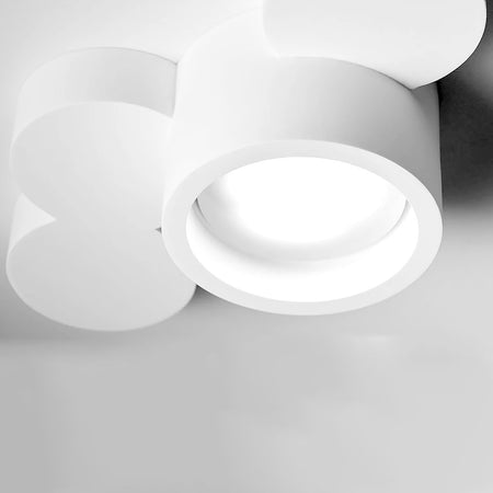 Plafoniera SF-CHIO T274 GX53 10W LED gesso bianco lampada soffitto luce diffusa interno