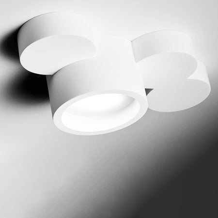 Plafoniera SF-CHIO T274 GX53 10W LED gesso bianco lampada soffitto luce diffusa interno