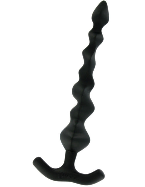 Fallo anale con sfere irregolari Giletti Silicone Nero Manzzz