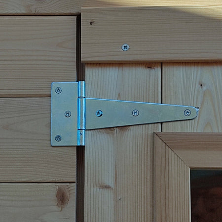 Casetta in legno con porta deposito da giardino per attrezzi "Made in Italy" 146 x 130 x h 185 cm