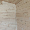 Casetta in legno con porta deposito da giardino per attrezzi Made in Italy 146 x 130 x h 185 cm