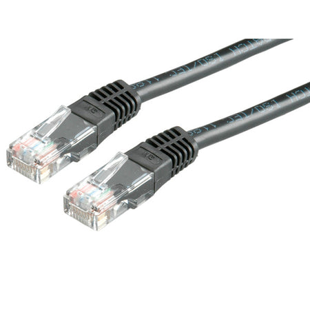 ROLINE CAVO DI RETE UTP PATCHCORD CAT.5E/CLASSE D, NERO, 2M
