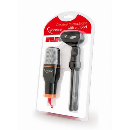 Microfono da tavolo con supporto tripode - Jack 3.5mm - Nero