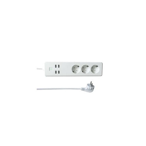 Multipresa Intelligente 3 Prese Schuko 4 USB Controllo Vocale, R4028