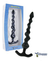 Fallo anale con sfere irregolari Giletti Silicone Nero Manzzz