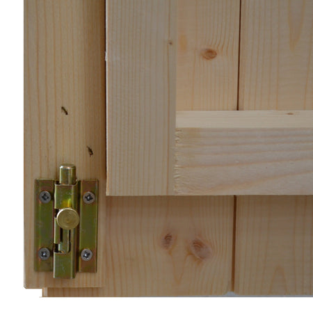 Casetta in legno con doppia porta finestrata deposito da giardino "Made in Italy"