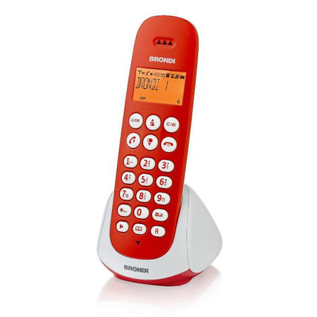 TEL. CORDLESS BRONDI ADARA ROSSO/BIANCO