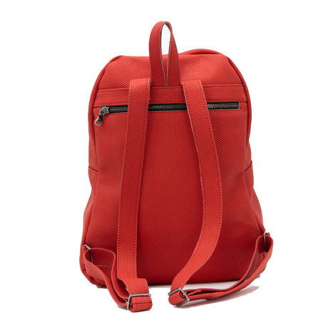 Kubra - Zaino Donna Rosso In Vera Pelle Stampata