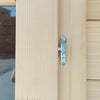 Casetta in legno addossata con porta finestrata deposito da giardino Made in Italy 207 x 102 x h 222 cm