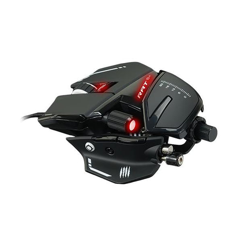 MAD CATZ GAMING MOUSE R.A.T. 8+ BLACK OTTICO ALLUMINIO +16K DPI 11xPUL PRG