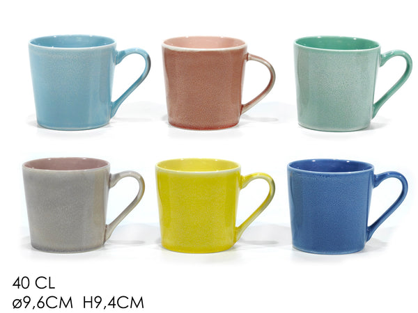 Tazza 40cl Porcellana Reactive 6 Assortimenti