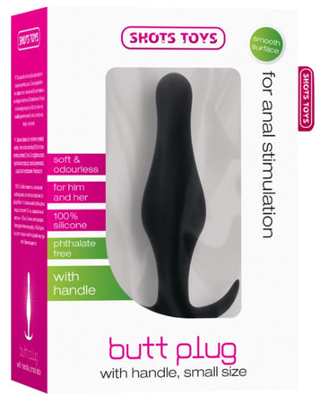 Butt plug dildo anale taglia S Small Nero di Shots Toys
