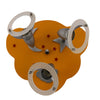 Plafoniera 3 faretti con vetro MAX 3X50W GU10 - serie lisbona Aleyay